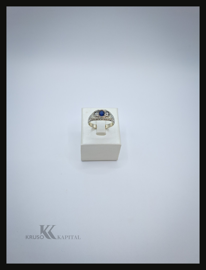 Anello oro pietre 