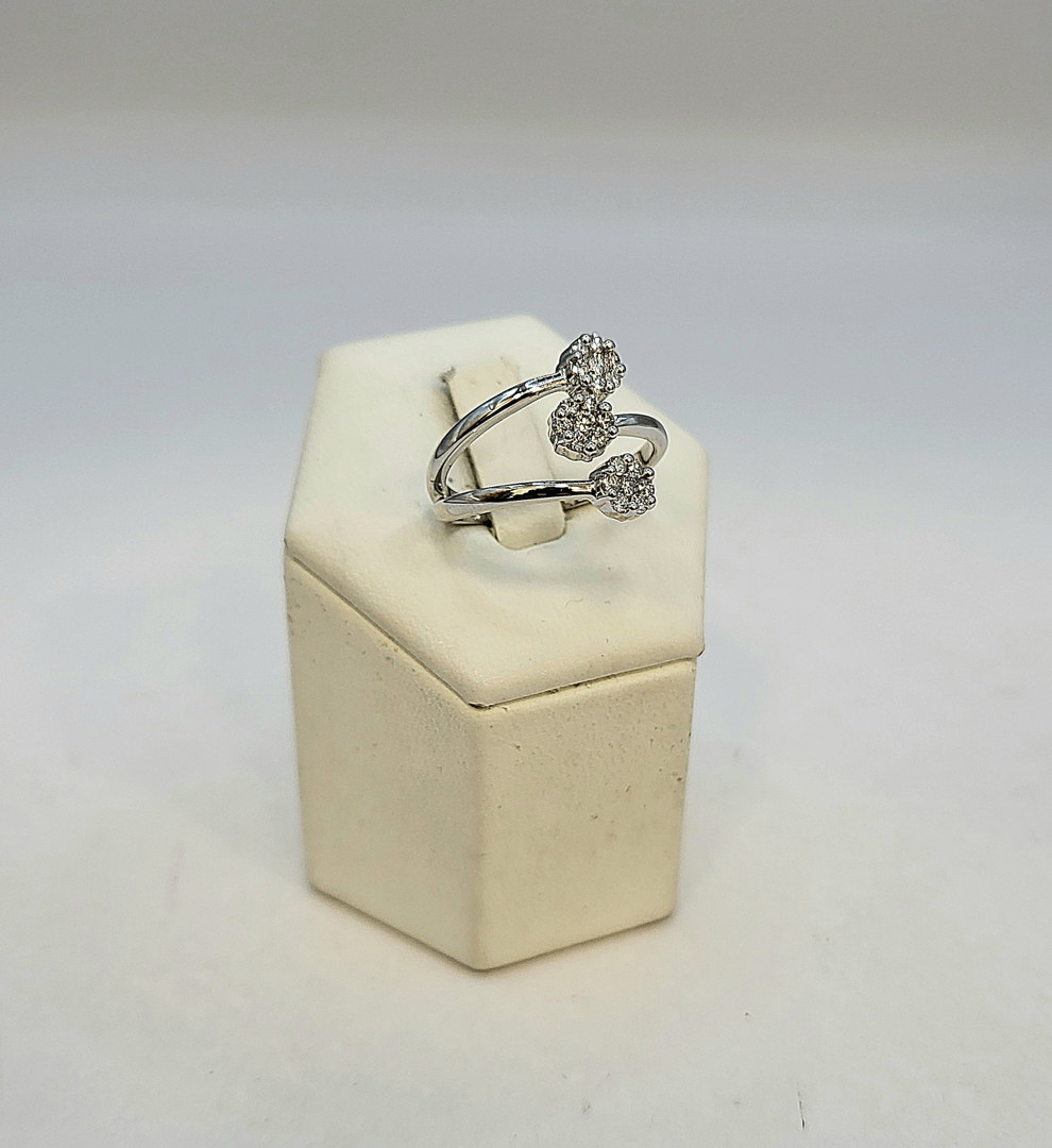 Anello oro diamantini