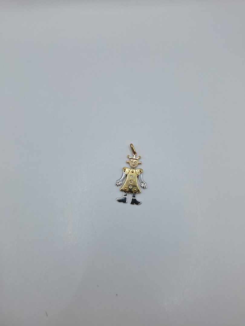 Ciondolo oro diamantini