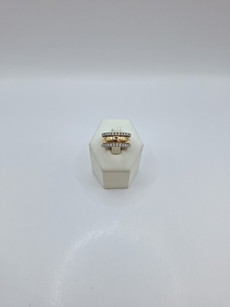 Anello oro diamantini