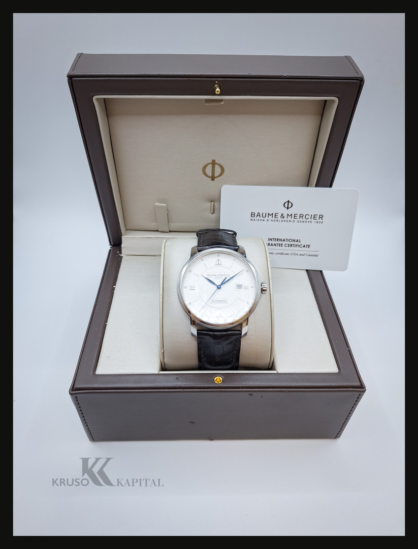 Orologio acciaio Baume & Mercier Classima con scatola e garanzia a corredo