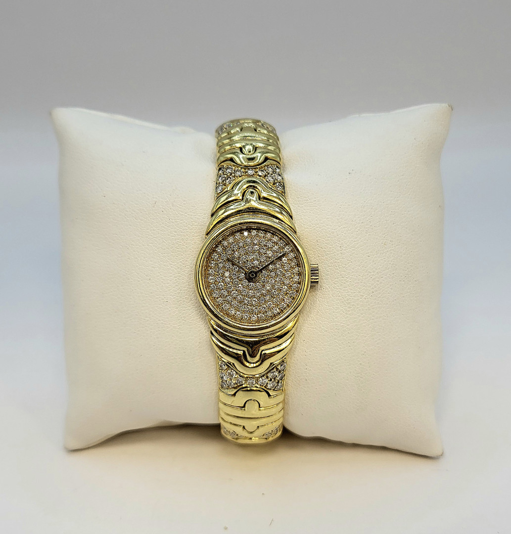 Orologio oro diamantini