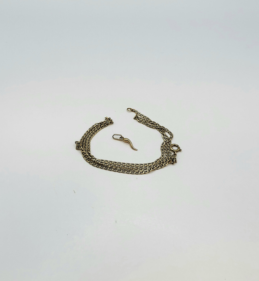 Catenina e ciondolo oro