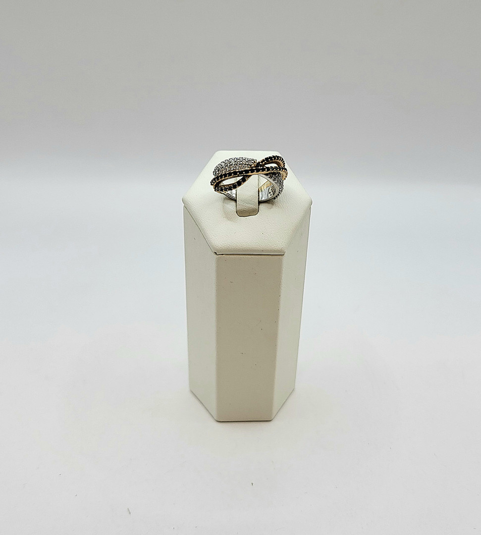 Anello oro diamantini