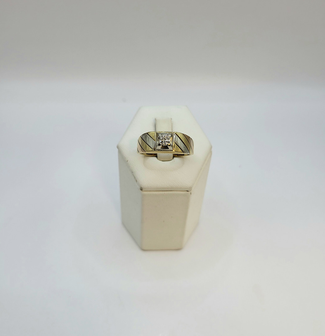 Anello oro diamante
