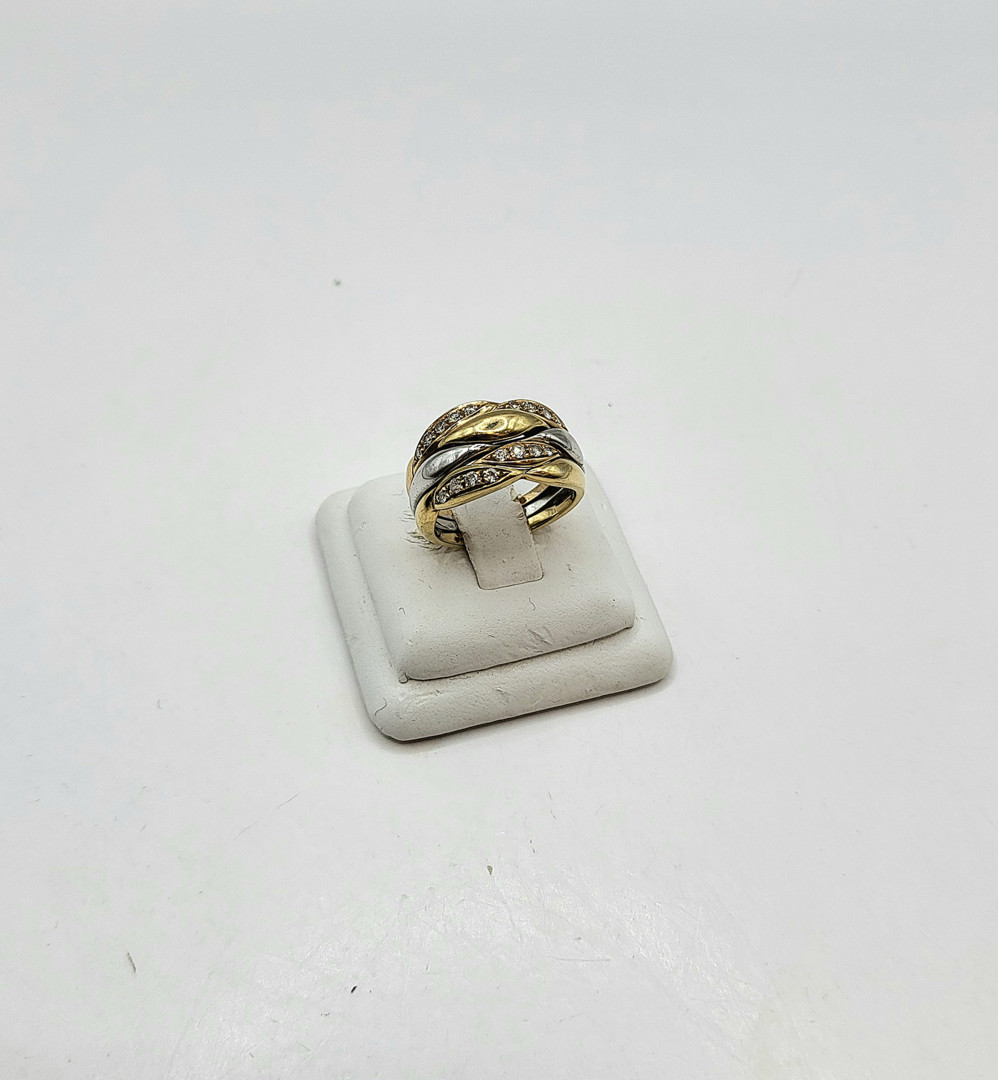 Anello oro diamanti