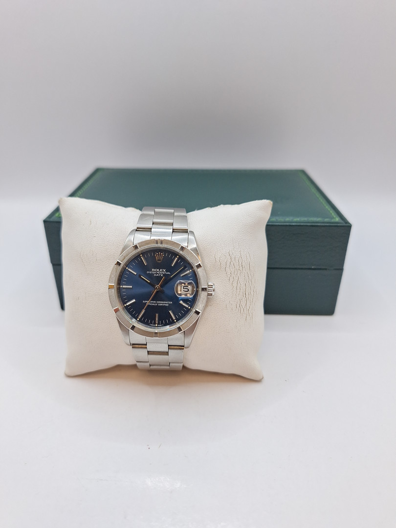 Orologio acciaio Rolex Date con scatola a corredo