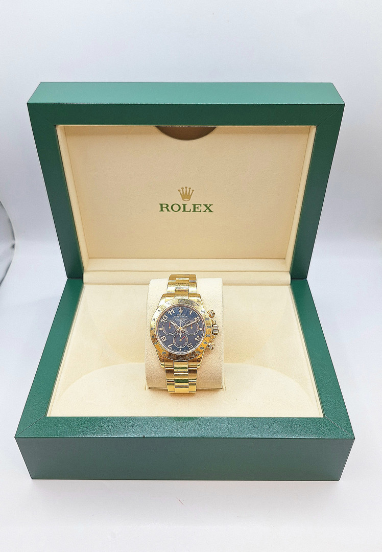 Cronografo oro Rolex Daytona con scatola a corredo