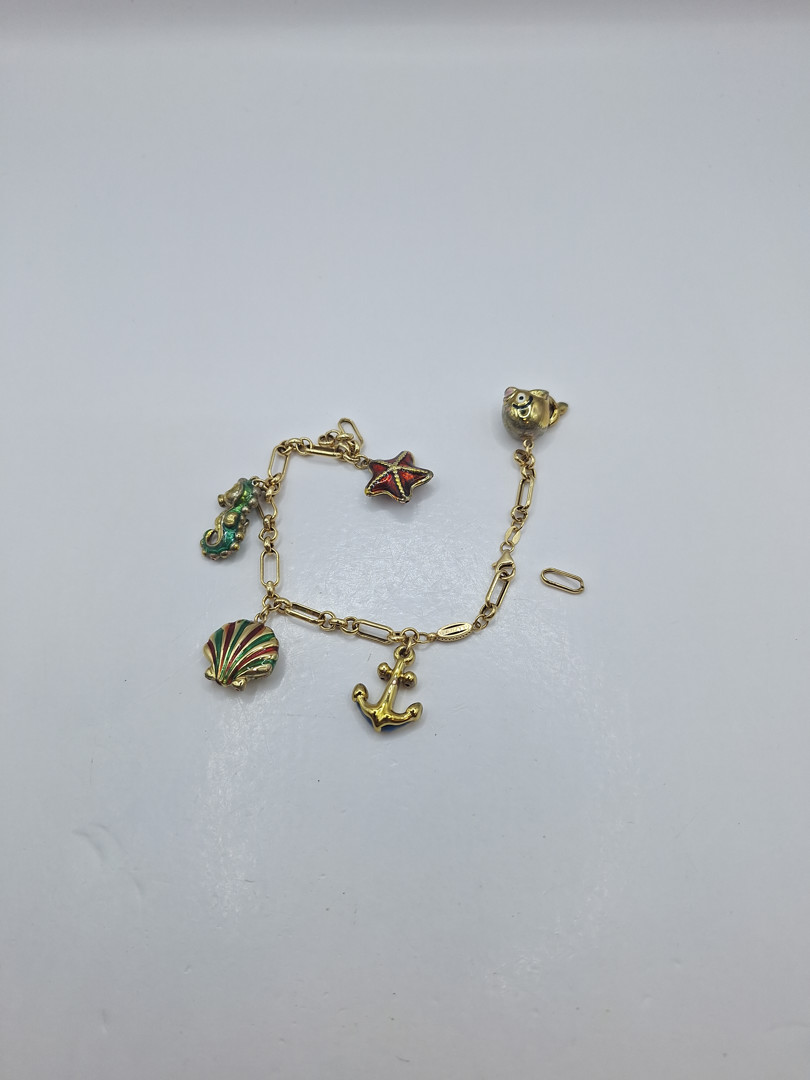 Bracciale oro metallo