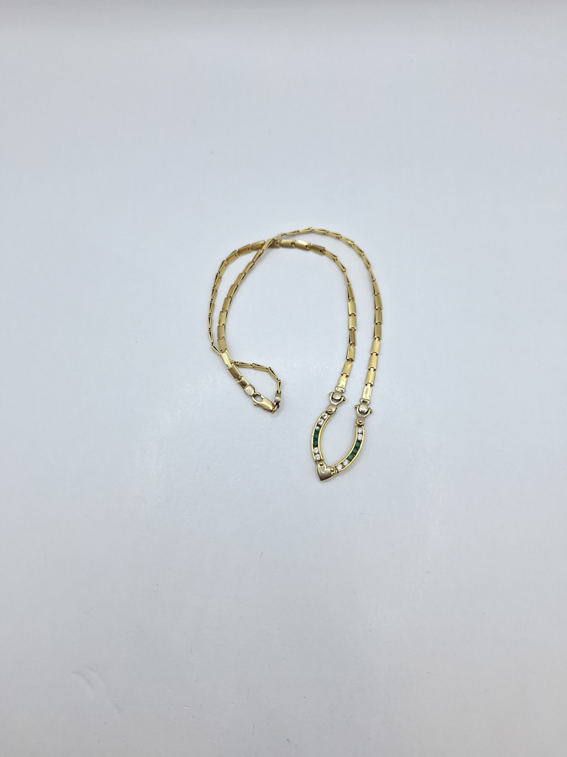 Collana oro pietre 