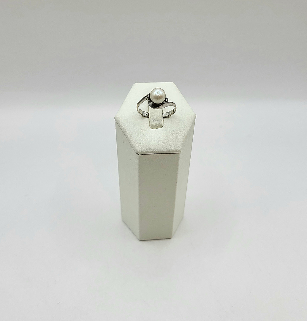 Anello oro perla