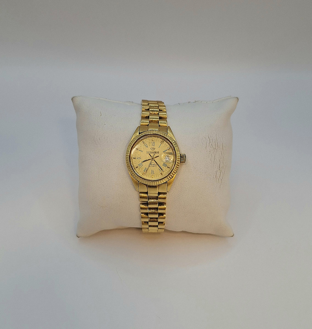 Orologio con bracciale oro