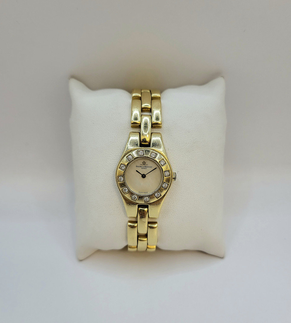 Orologio Baume & Mercier oro diamanti 