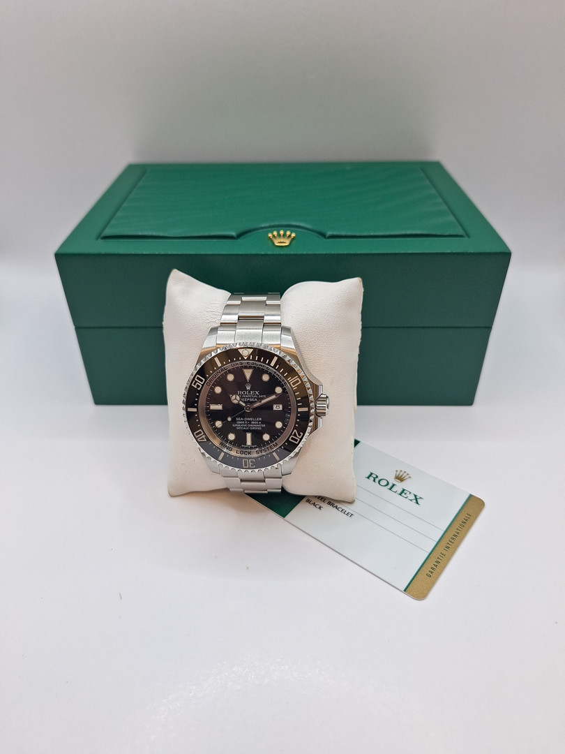 Orologio acciaio ghiera ceramica Rolex Sea-Dweller Deepsea scatola e garanzia a corredo