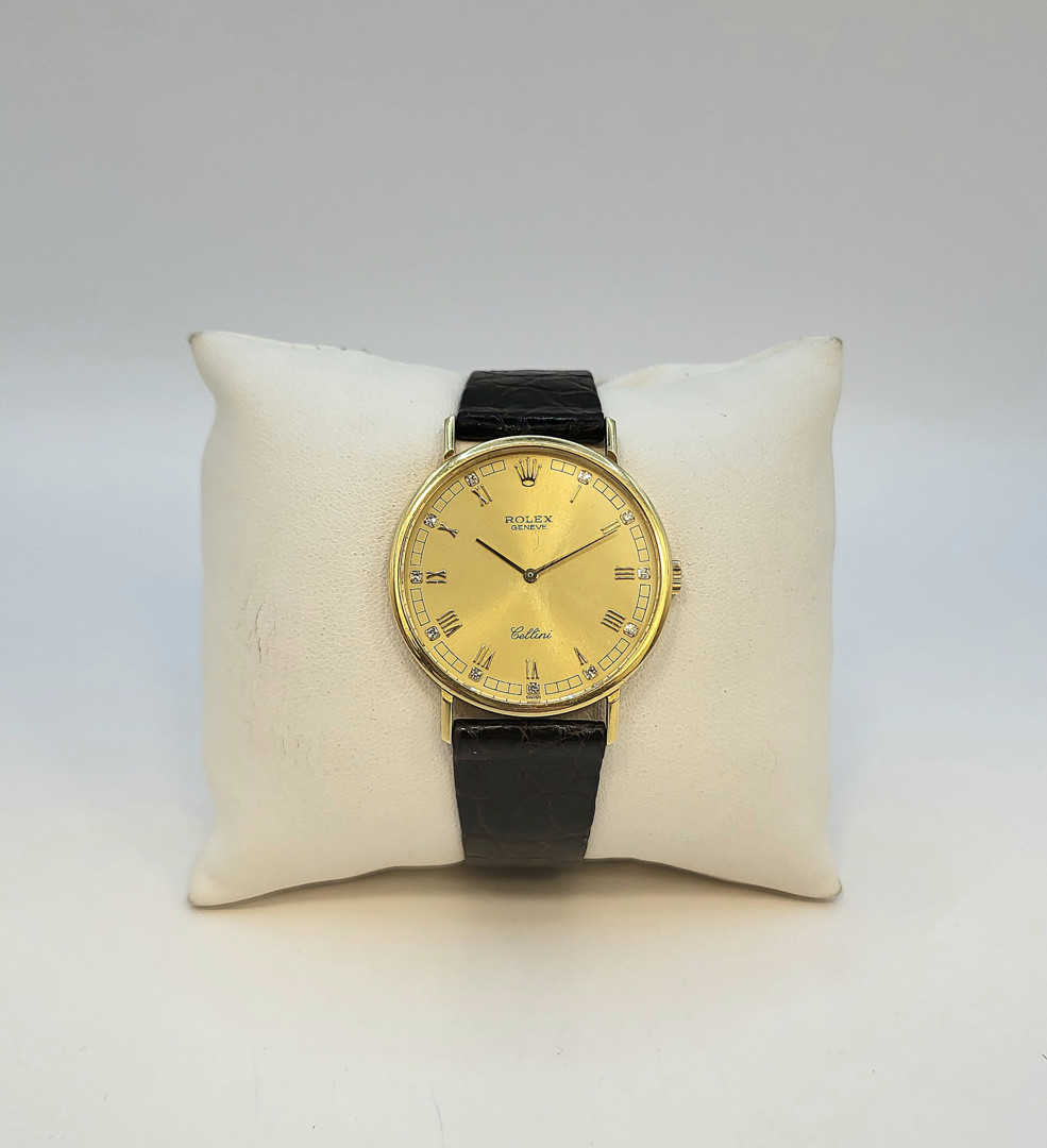 Orologio e fibbia oro Rolex Cellini 