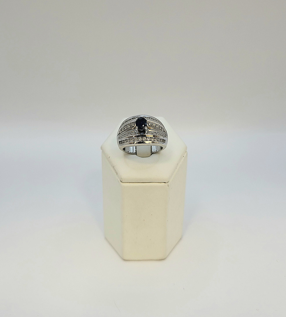 Anello oro diamanti pietra
