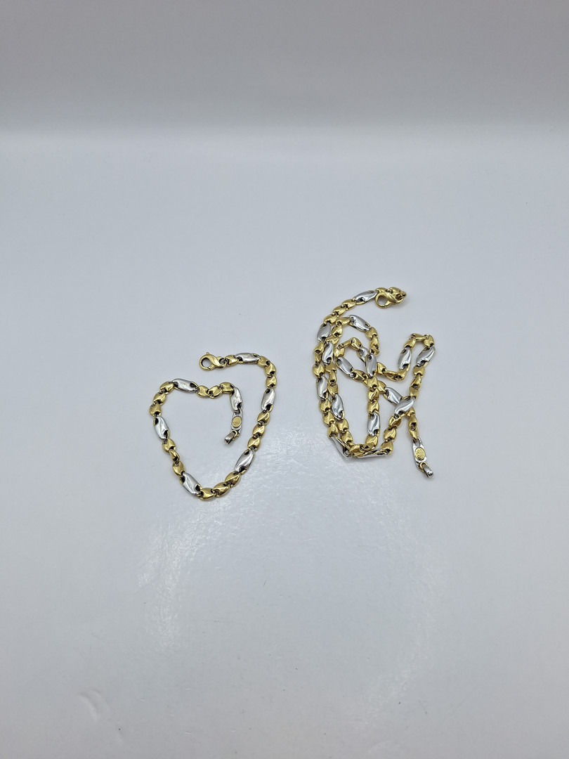 Collana e bracciale oro