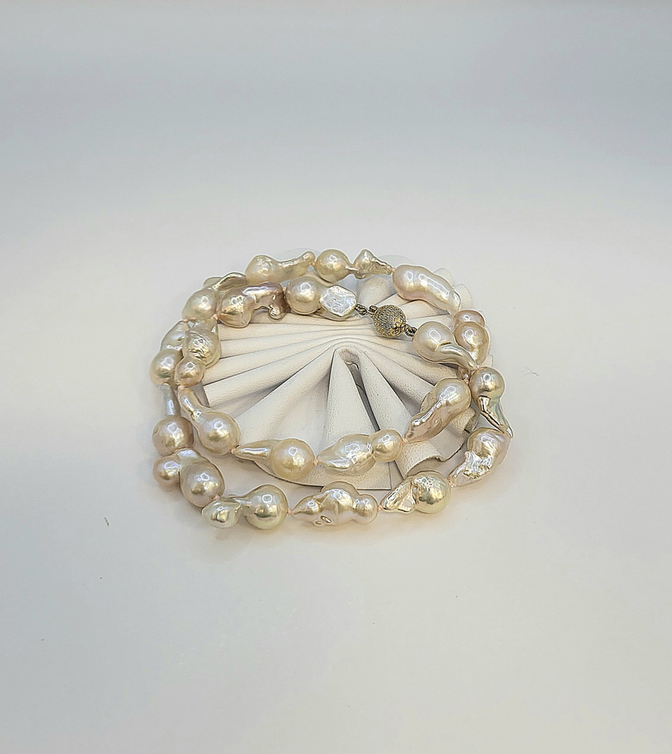 Collana madreperla oro