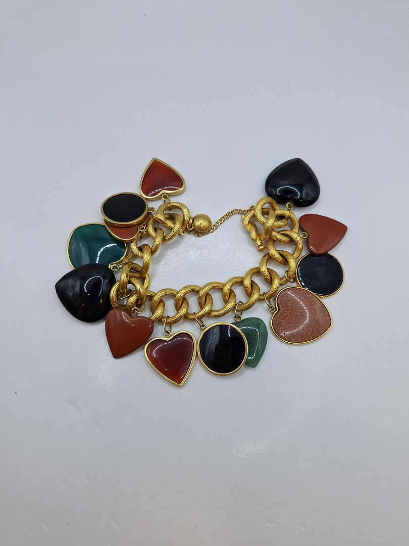 Bracciale oro pietre 