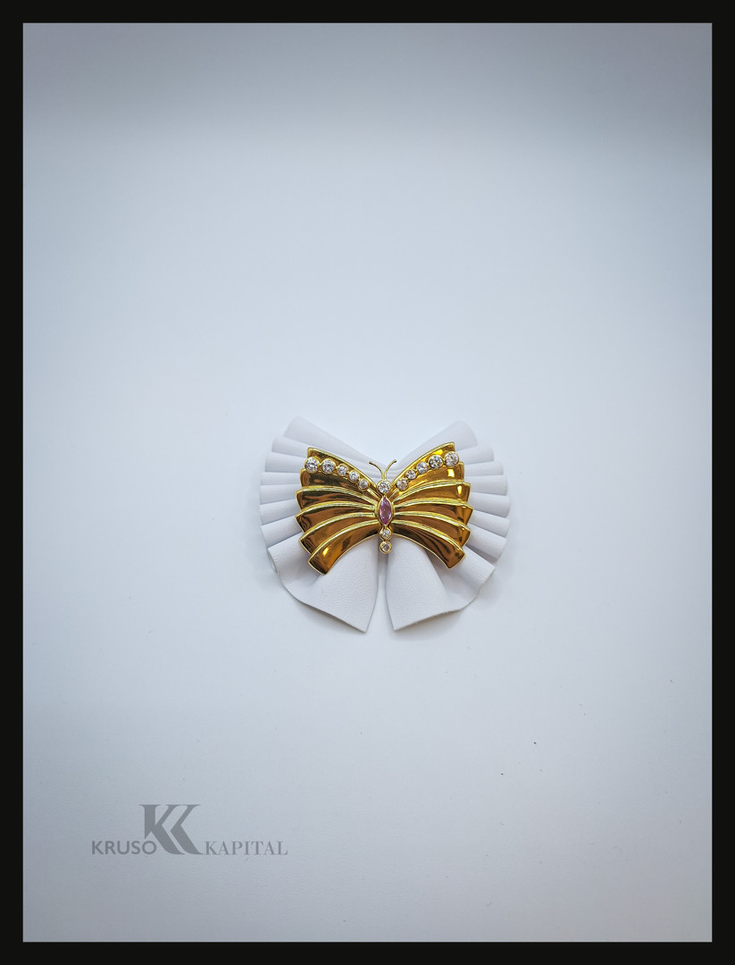 Spilla oro pietre