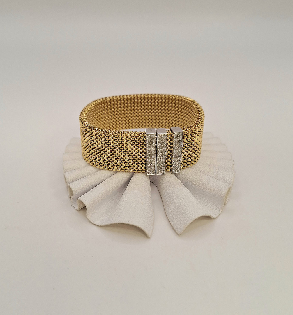 Bracciale oro diamantini