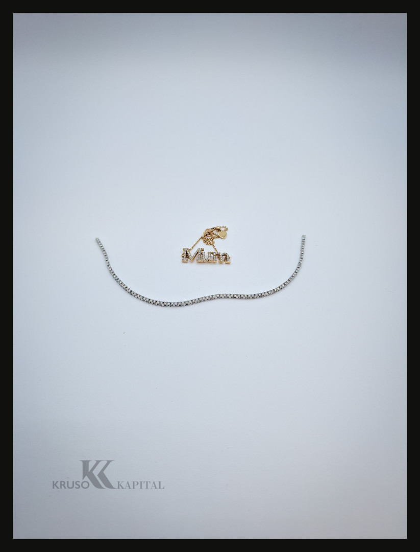 Bracciale e pezzo oro diamanti