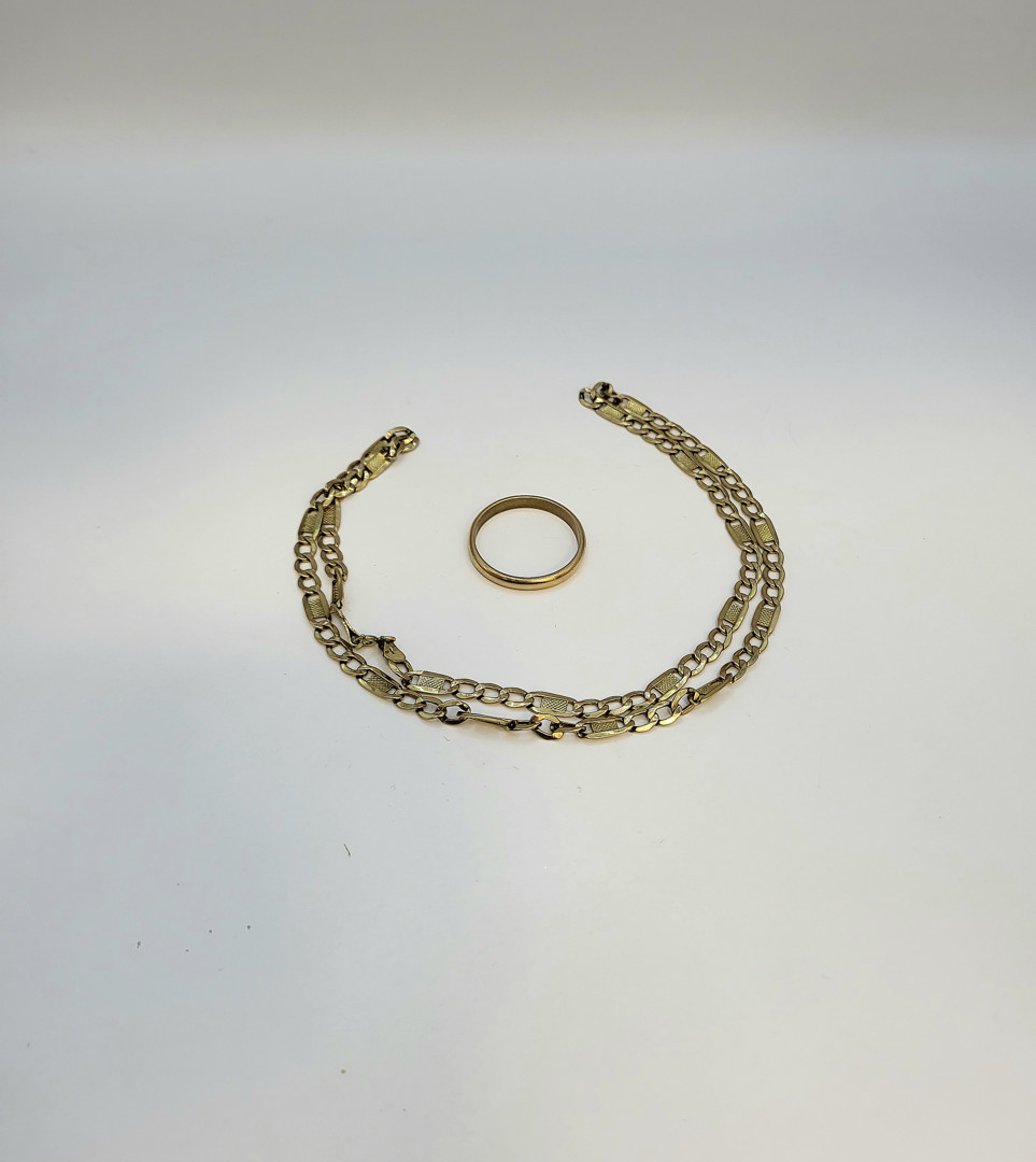Collana e anello oro