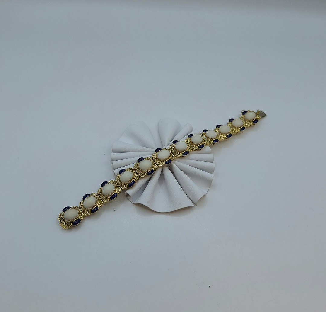 Bracciale oro pietre smalti