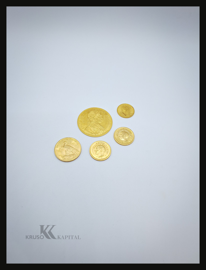 Cinque monete oro 