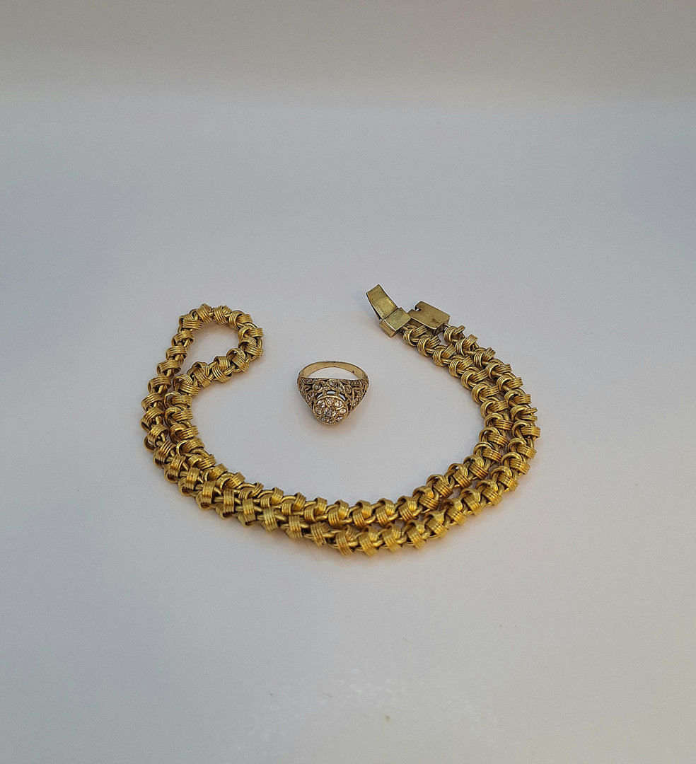 Collana e anello oro 