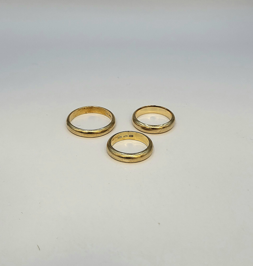 Tre anelli oro