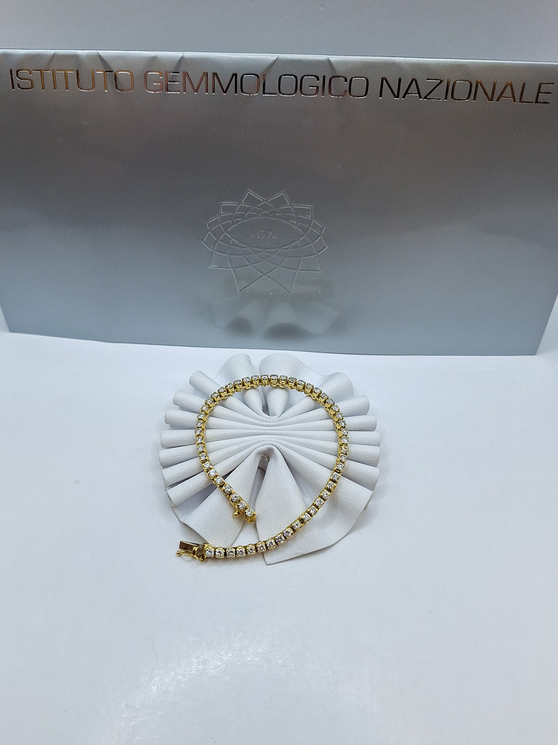Bracciale oro con diamanti