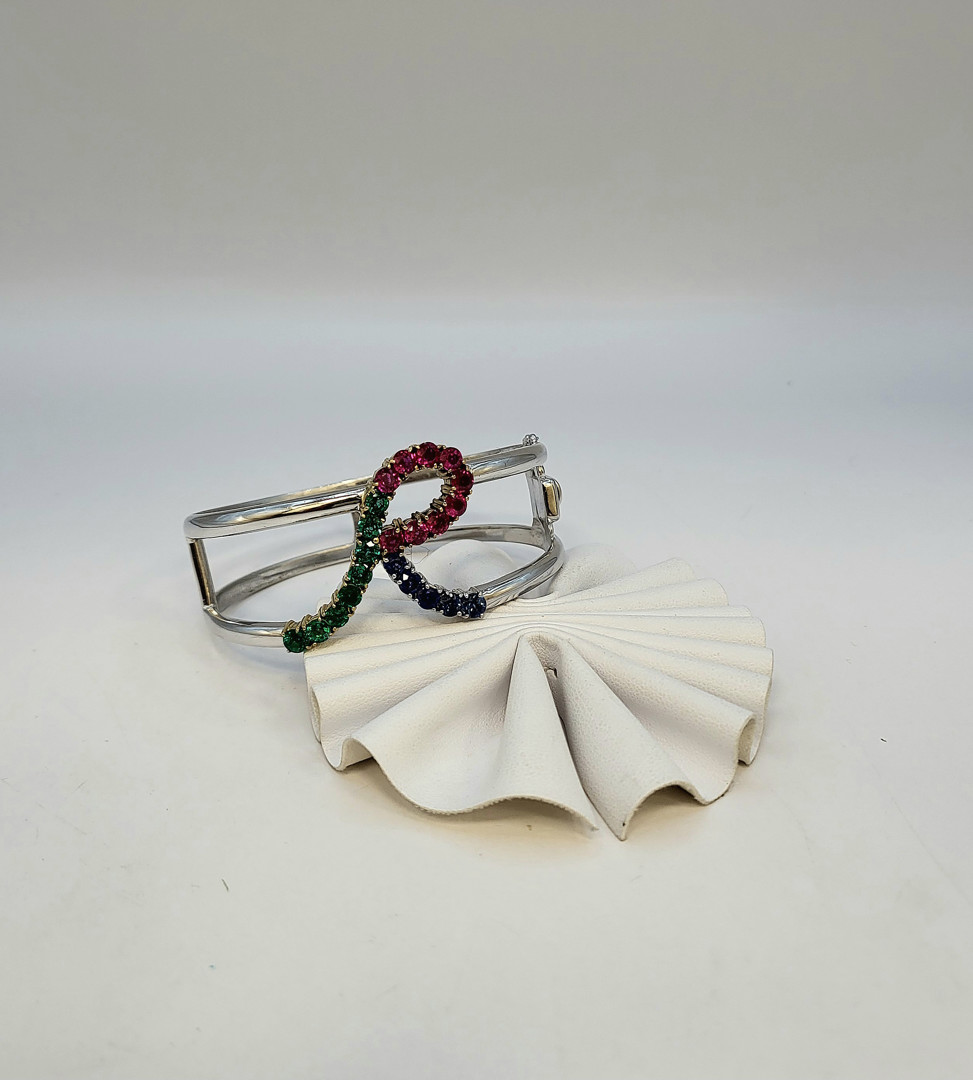 Bracciale oro pietre