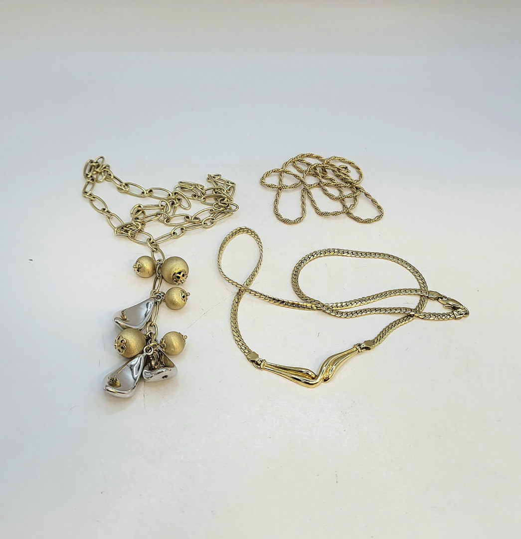 Tre collane oro