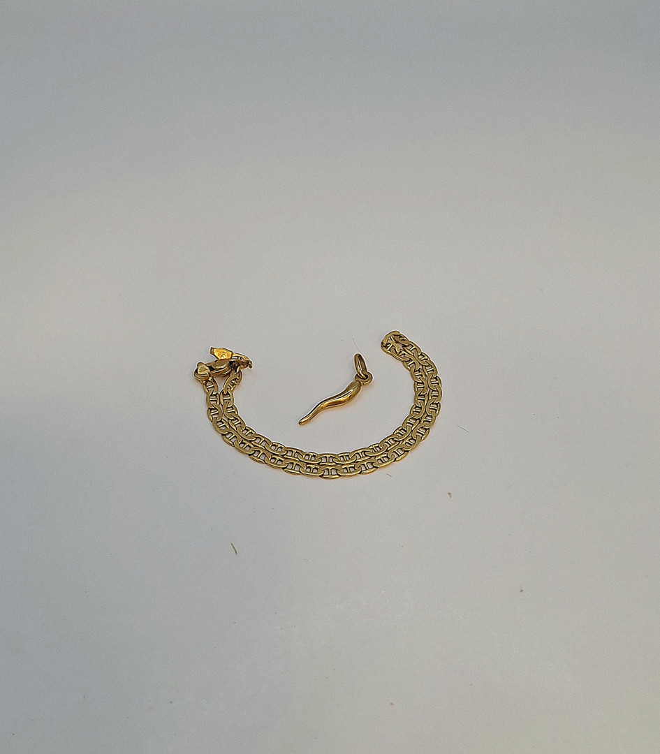 Bracciale e ciondolo oro