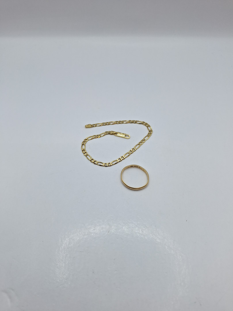 Bracciale e anello oro 
