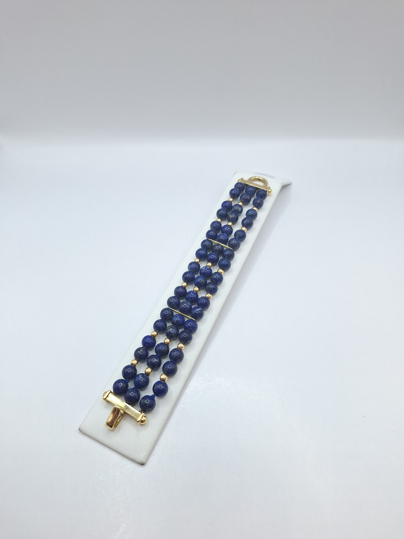 Bracciale lapis con inserti e chiusura oro