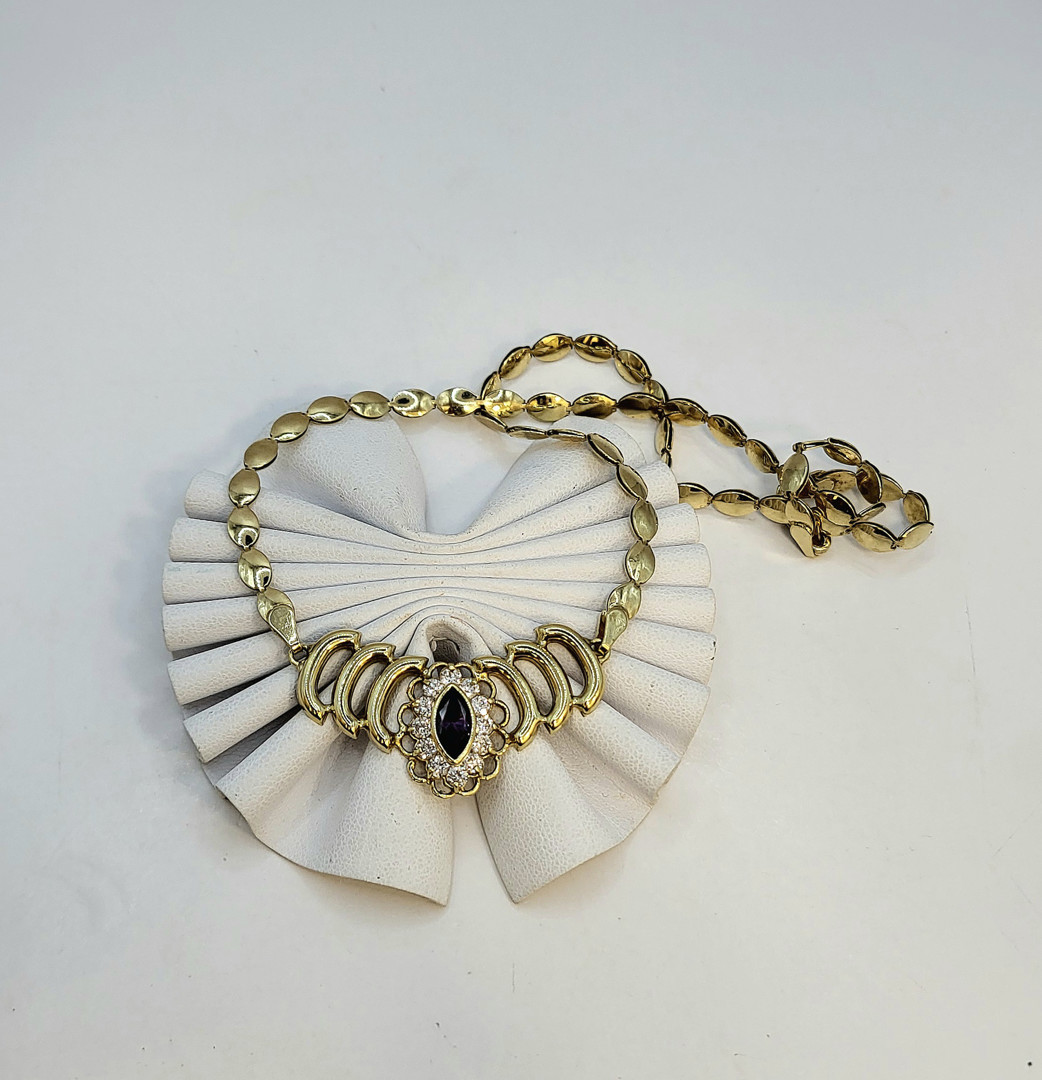 Collana oro pietre