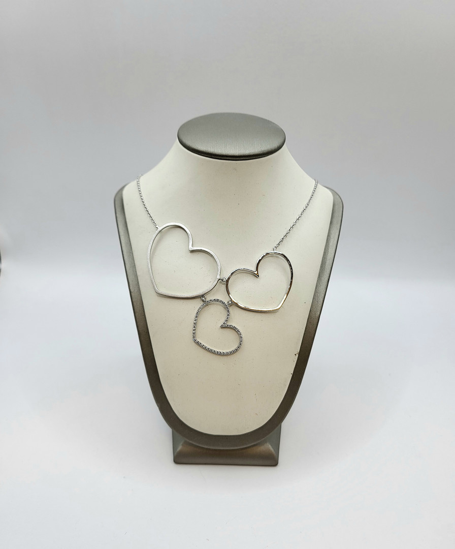 Collana oro diamantini