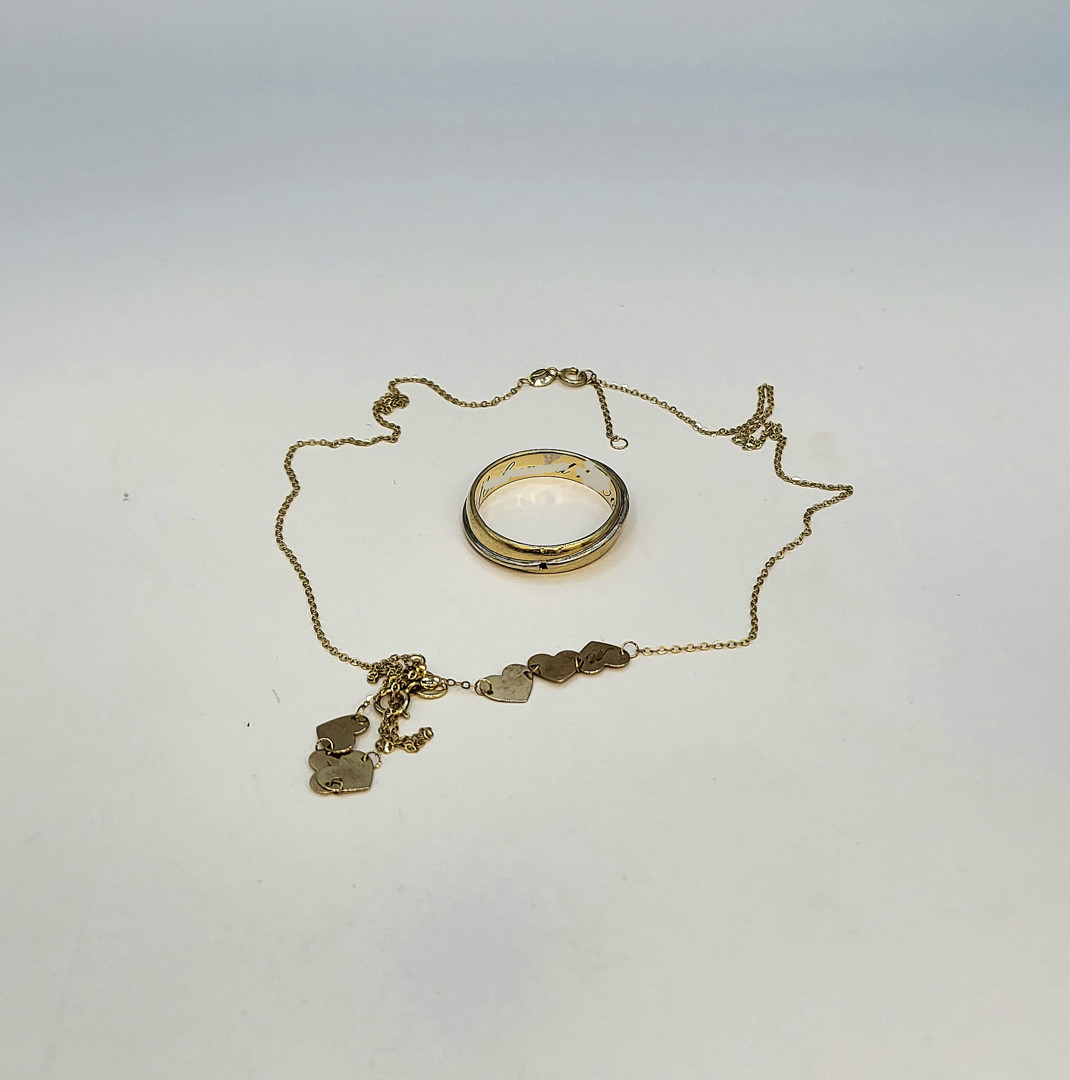 Anello bracciale collana oro