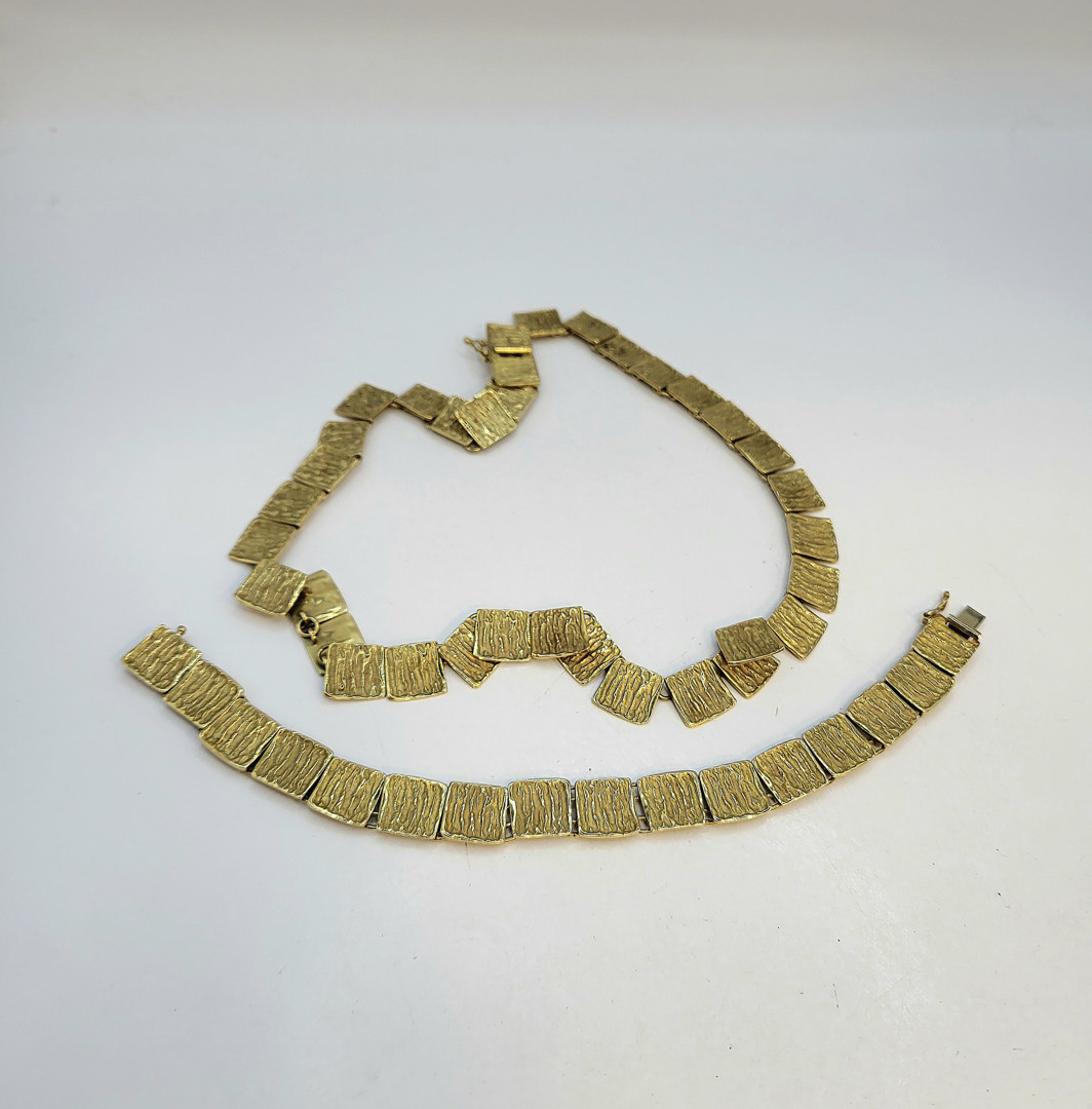 Bracciale e collana oro