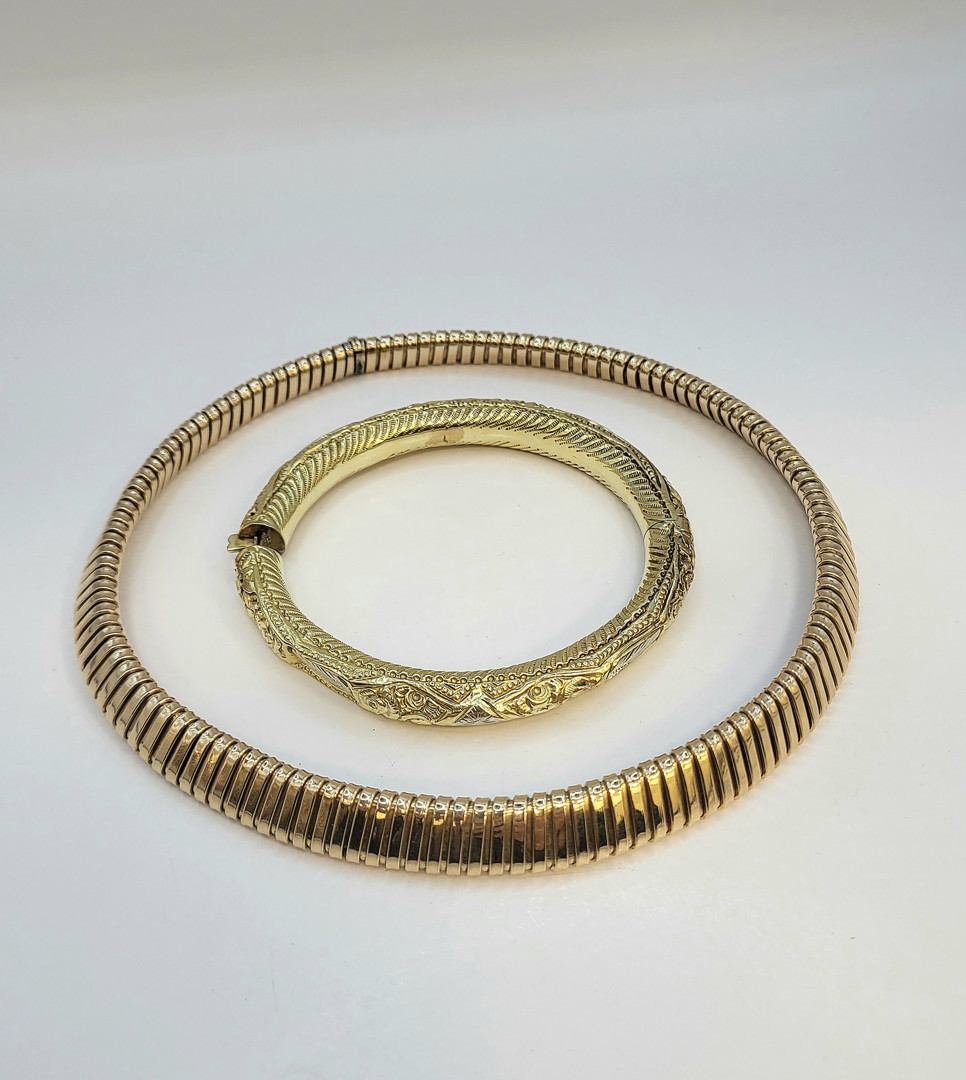 Bracciale e collana oro
