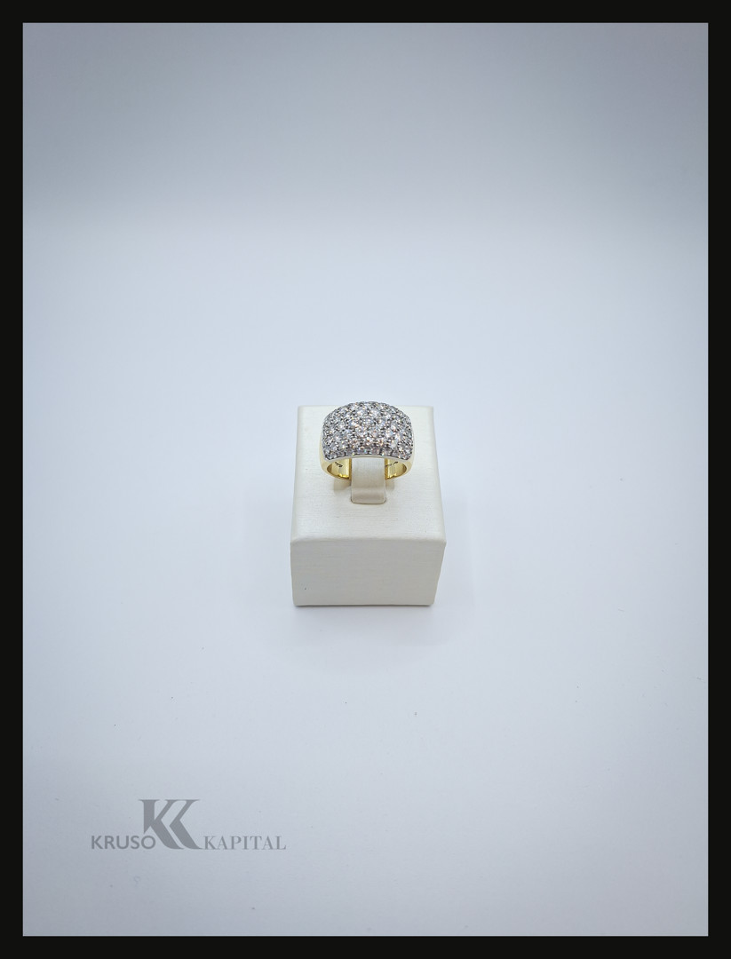 Anello oro diamanti 
