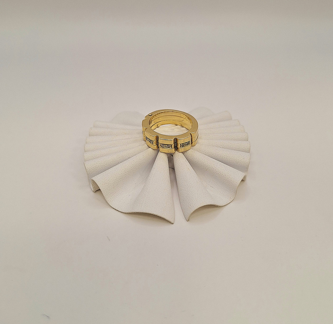 Anello oro diamantini