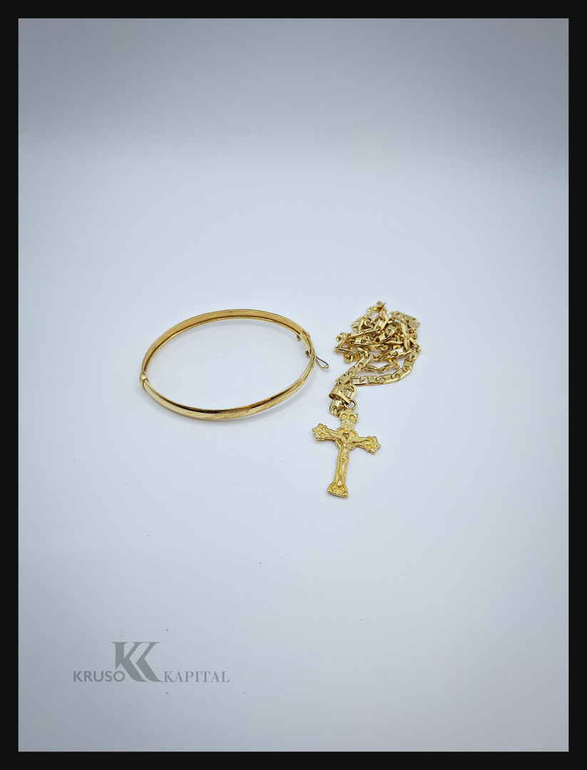 Collana ciondolo bracciale oro 