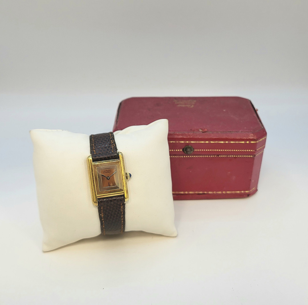 Orologio Cartier Tank Vermeil argento