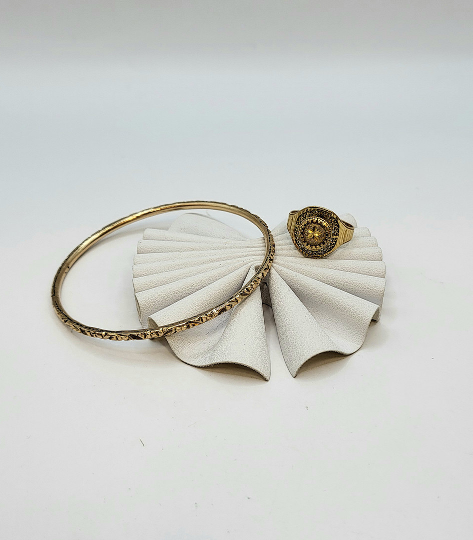 Anello e bracciale oro