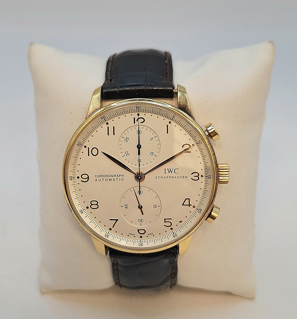 Cronografo IWC Portoghese fibbia oro