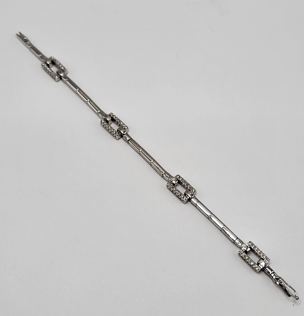 Bracciale oro diamantini