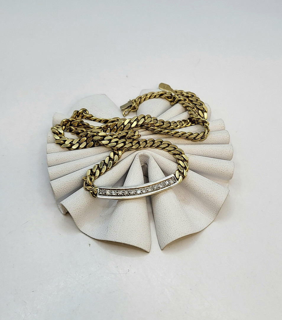 Collana oro diamantini